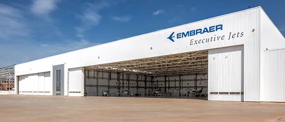 Obra industrial Embraer Sorocaba